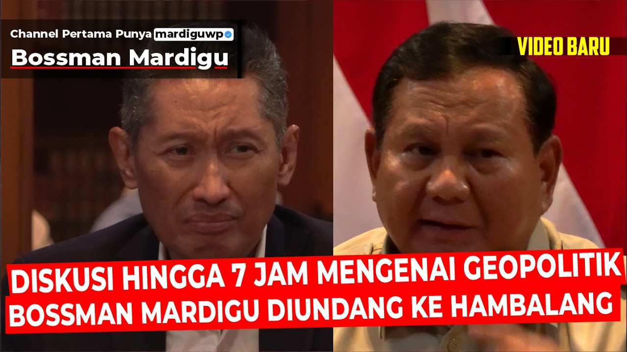BOSSMAN MARDIGU BERTANYA LANGSUNG KE PAK PRABOWO DI HAMBALANG !!! BOP, IRAN ISRAEL - Mardigu Wowiek