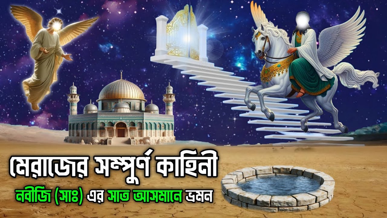 মেরাজ এর বিস্ময়কর ঘটনা || নবীজির মেরাজের সম্পুর্ন কাহিনী || Story Of Meraj || Isra Wal Meraj
