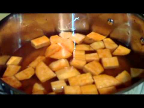Sweet Potato and Carrot Puree for Gastroparesis