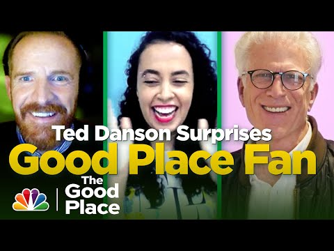 Ted Danson Shocks a Fan with a Surprise Appearance - The Good Place: The Podcast