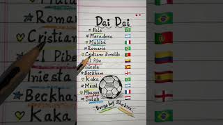 ⚽️🏆 Dai Dai Football Legends -Shakira Burna Boy (Lyrics)