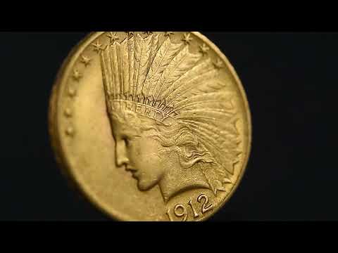 Coin, United States, Indian Head, $10, Eagle, 1912, U.S. Mint, Philadelphia