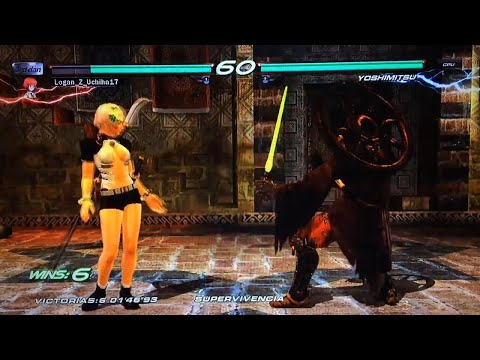 05 alisa vs Yoshimitzu - TEKKEN 6 Supervivencia ( Uchiha x24 ) PS3