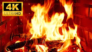 Immersive Fireplace 4K for New Year 2026 | Warm Fire Glow & Natural Crackling Fire Sounds