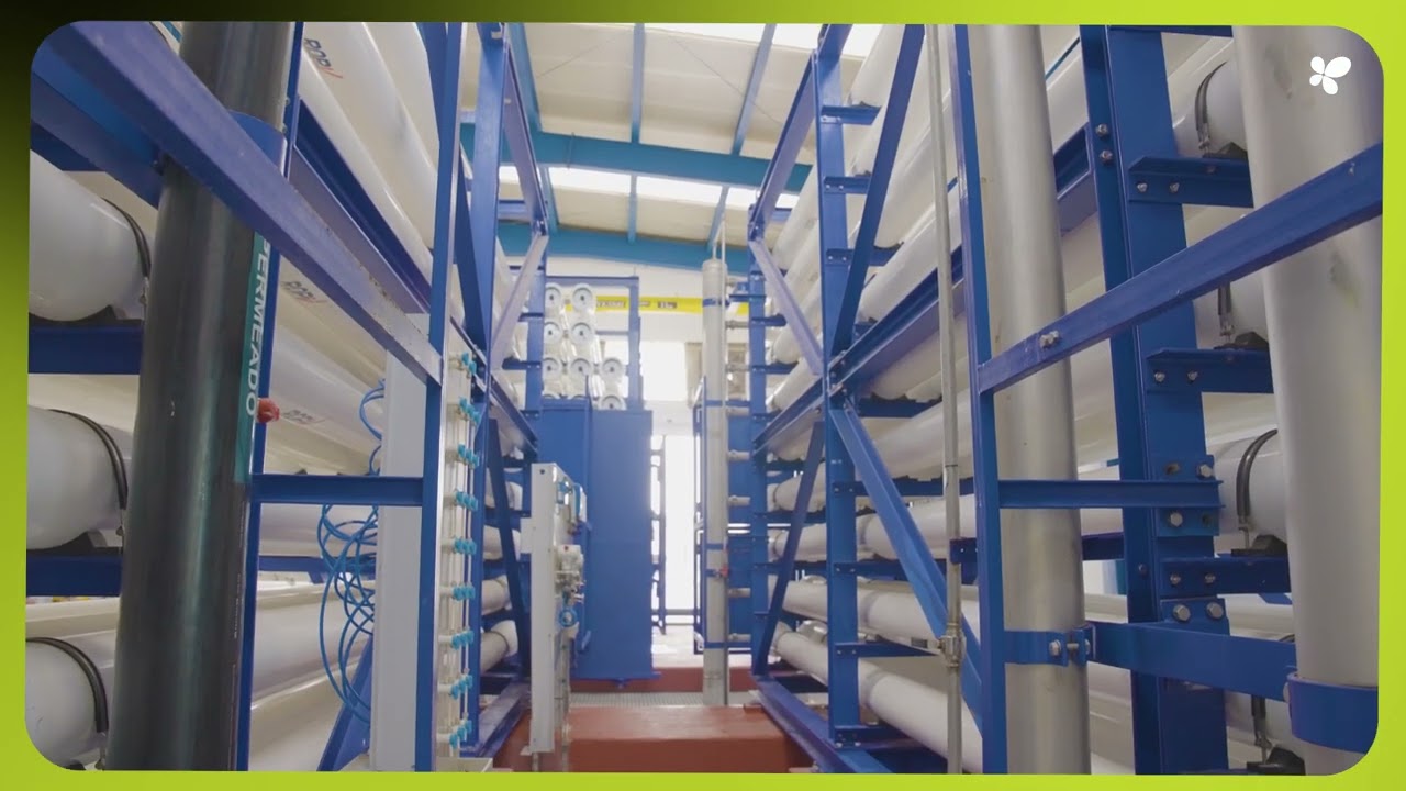 Umbauarbeiten an der dritten Produktionslinie der Meerwasserentsalzungsanlage auf Formentera