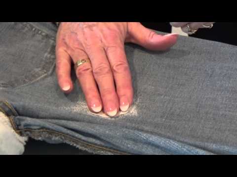 Repair a hole in your Jeans with Fuse It Powder