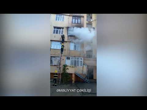 Sumqayıt şəhəri, Hacı Zeynalabdin qəsəbəsində yaşayış binasında yanğın baş verməsi