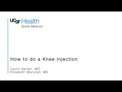 How to do a Knee Injection