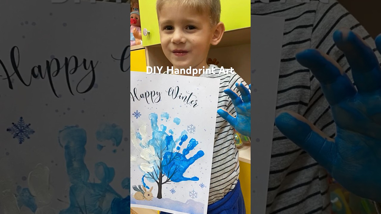 Transform Winter Days into Magical Memories with This DIY Handprint Art!