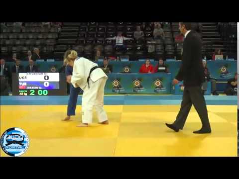European Judo Championships Montpellier 2014 -48kg CHERNIAK (UKR) - AKKUS (TUR)