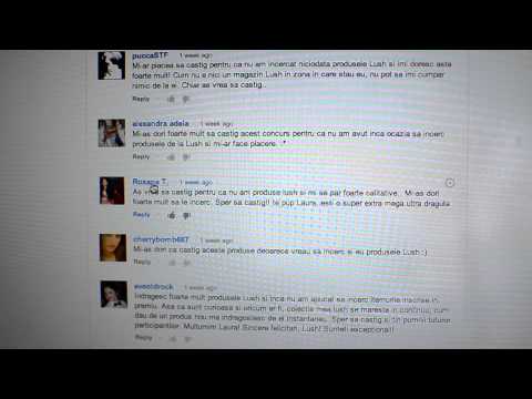 Concurs Lush: REZULTATE