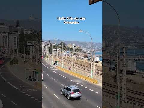 Limite entre Valparaíso y Viña del mar pasarela #airelibre #viña #valpo #chile #limites