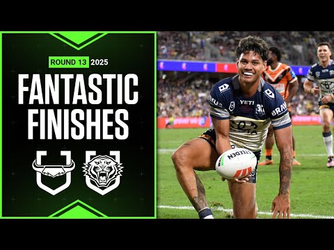 NRL Highlights | NRL Best finishes of 2025: Cowboys v Wests Tigers - Round 13 | Match Highlights