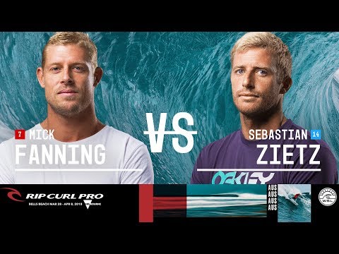 Mick Fanning vs. Sebastian Zietz - Round Three, Heat 5 - Rip Curl Pro Bells Beach 2018