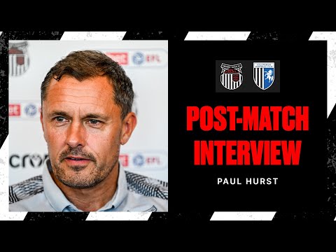 Hurst reacts to 2-0 win over Gillingham