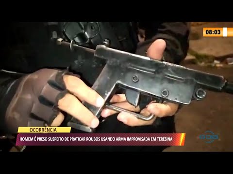 Homem é preso suspeito de praticar roubos em Teresina utilizando arma improvisada 20 07 2021