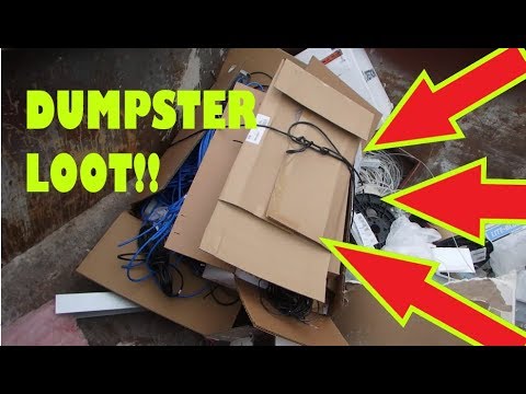 DUMPSTER DIVING!! #9  Quick scrap yard run & some dumpster diving