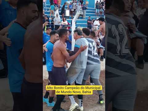 Alto Bonito Campeão do Municipal de Mundo Novo, Bahia. #futebolbaiano #futebolamador
