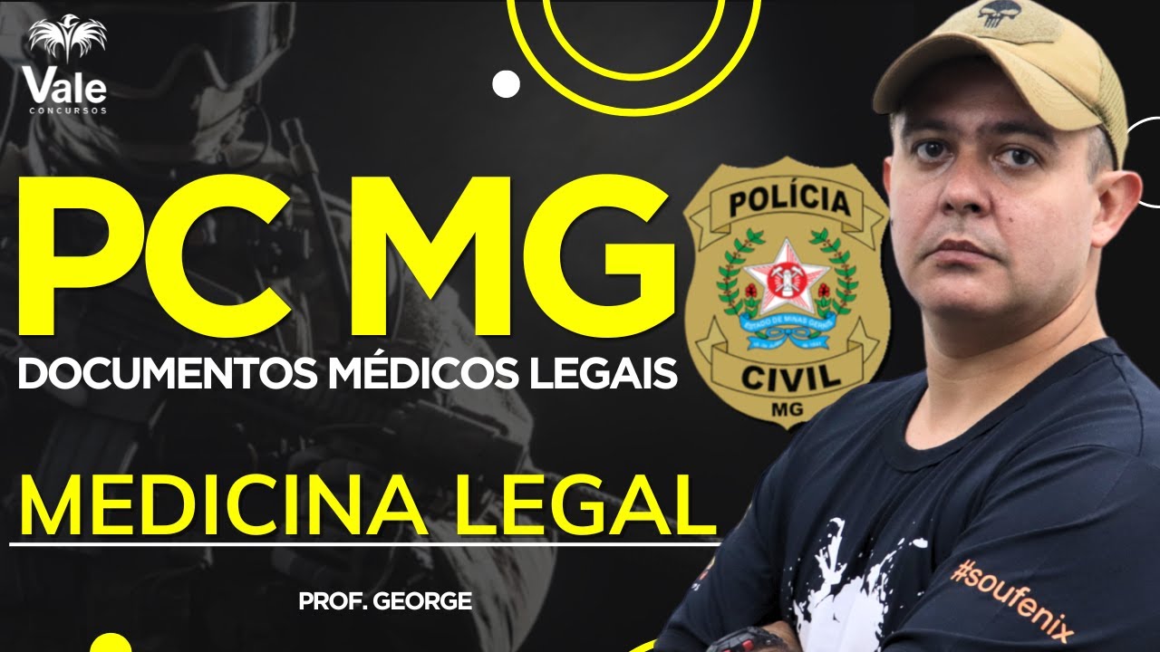 POLÍCIA CIVIL DE MINAS GERAIS | MEDICINA LEGAL | PRÉ-EDITAL | PC MG