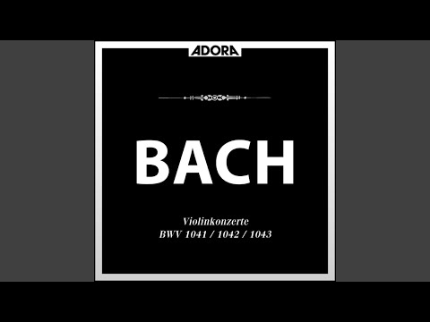 Violinkonzert in A Minor, BWV 1041: I. Ohne Bezeichnung