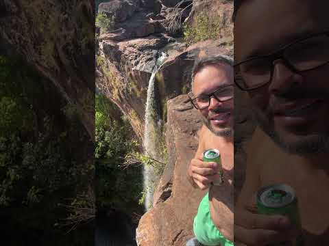 Chofer de folga, cachoeira do rio do Peixe em Rio Negro MS, vida de # caminhoneiro #shorts #chofer