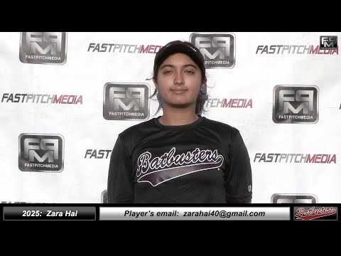 2025 Zara Hai - 4.0 GPA - Lefty Pitcher and First Base Softball Skills Vídeo - Batbusters