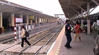 preview picture of video 'Nakhon Ratchasima Province, the trip back to Bangkok from Korat station, Thailand. ( 56 )'