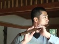 Atsushi Jun Tanaka playing the Japanese flute - August 2010