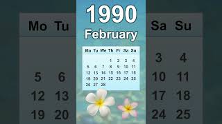 Download lagu February 1990 Calendar mp3
