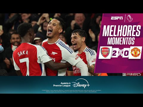 Gols e lances de Arsenal x Manchester United