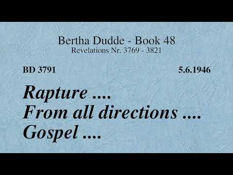 BD 3791 - RAPTURE .... FROM ALL DIRECTIONS ....GOSPEL ....