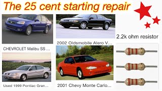 HOW TO REPAIR ALL GM PASSLOCK IGNITION SYSTEMS WITH A 25 CENT COMPUTER PART | DIY START BYPASS HACK