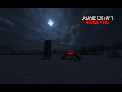 Surviving a night in hardcore Minecraft with only iron gear.....