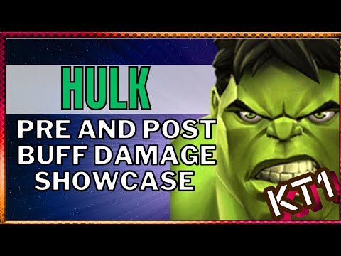 Buffed Hulk Pre And Post Buff Damage Comparison With High And Low Health!