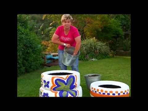 DIY Tire Tower Garden: A Fun and Affordable Kids' Project