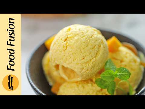 Homemade Peshawari Mango Ice cream Recipe by Food Fusion