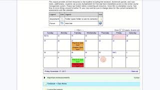 MyOpenMath- Calendar