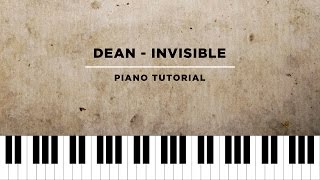DEAN - Invisible/The Unknown Guest (불청객) (Piano Tutorial + Sheet Music)