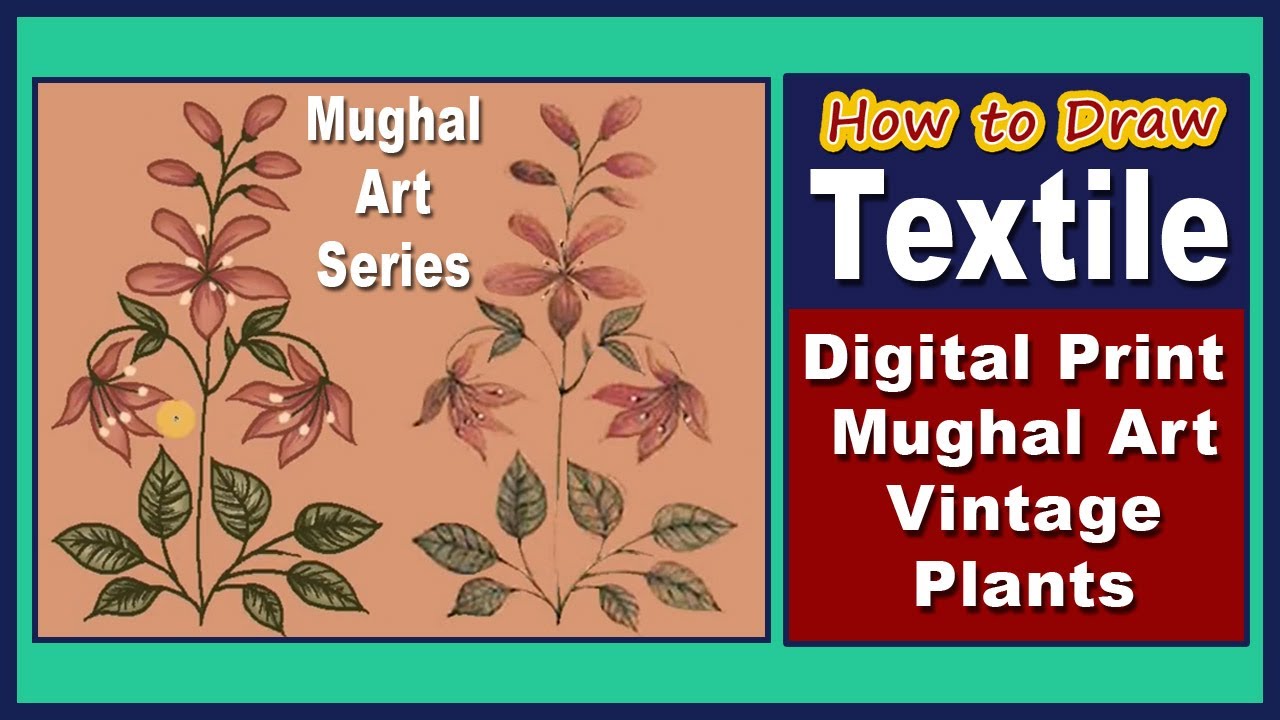 Textile | Digital |Vintage Border | Drawing | Tracing | For Digital Printing | By N.E.I.K