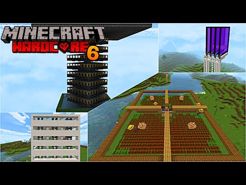 I Built 4 OVERPOWERED Farms In Minecraft Hardcore