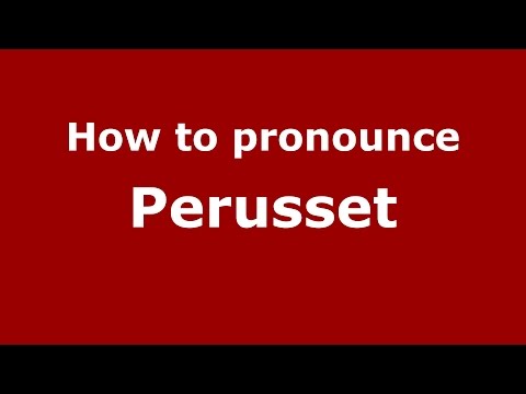 How to pronounce Perusset (Spanish/Argentina) - PronounceNames.com