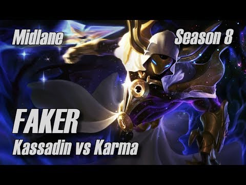 Faker - Kassadin vs Karma Midlane - Season 8