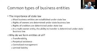 Business Entities Basics for Legal Aid Clients