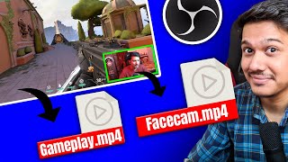 How to Record Gameplay & Facecam Seperately in OBS Studio
