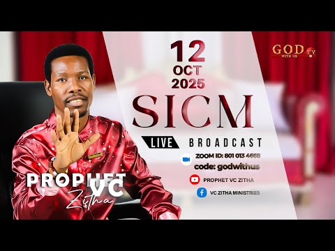 YOU ARE WATCHING LIVE SUNDAY SERVICE WITH PROPHET V.C ZITHA - 12 OCTOBER 2025