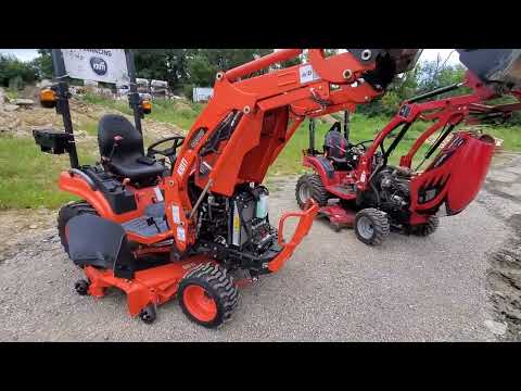 Kioti CS VS. Mahindra E Max Side by Side in depth walkover and comparison.