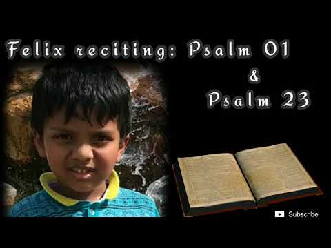 GIFTED BY GRACE: Felix Immanuel reciting Psalm1 & 23 in English