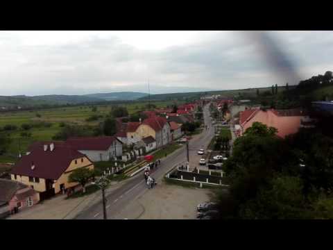 Nunta in satul Nocrich, vedere din turnul bisericii evanghelice