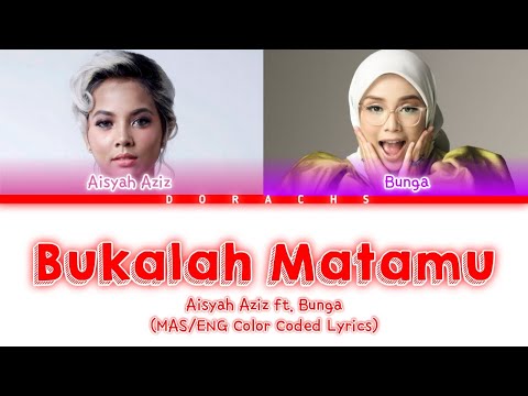 Aisyah Aziz ft. Bunga 'Bukalah Matamu' (OST Ejen Ali) Lyrics (Color Coded Lyrics)
