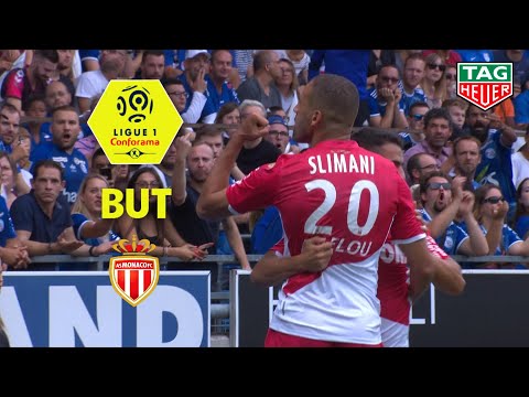But Islam SLIMANI (11') / RC Strasbourg Alsace - AS Monaco (2-2)  (RCSA-ASM)/ 2019-20